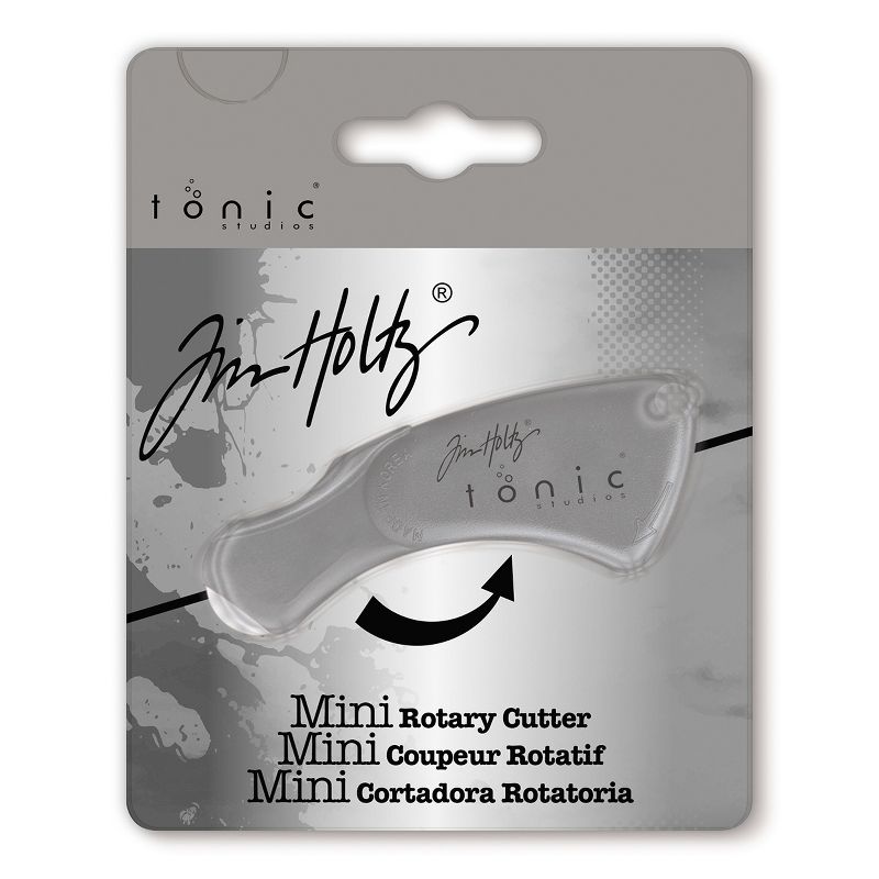 Tim Holtz Mini Rotary Cutter - Rolling Knife with 18mm Blade - Small Cutting Tool for Craft Paper, Cardstock, Scrapbooks - Foldable and Compact, 1 of 6