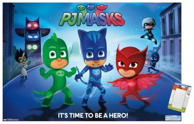 Pj Masks - It's Time To Be A Hero Custom Frame Sound Board Book - By  Phoenix (hardcover) : Target