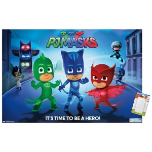 Trends International PJ Masks - Its Time To Be A Hero Unframed Wall Poster Prints - 1 of 4