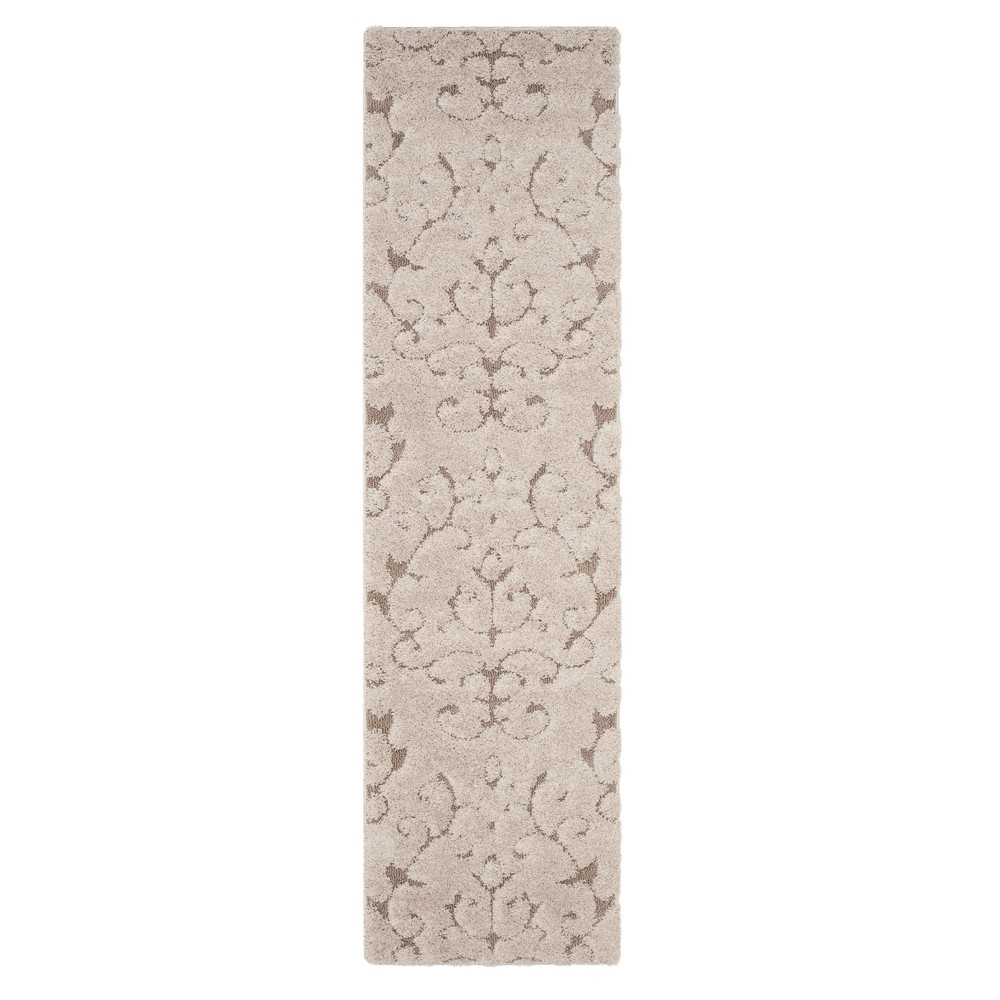 2'3inx8' Runner Cream/Beige Swirl Loomed - Safavieh