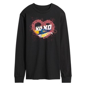 Men's - Hot Wheels - XOXO Heart Long Sleeve Graphic T-Shirt - 1 of 4