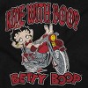 Cool Betty Boop Biker Ride Cartoon Womens Graphic T Shirt Tees Brisco Brands - 2 of 4