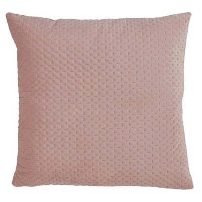 Poly Filled Pinsonic Velvet Pillow Blush - Saro Lifestyle