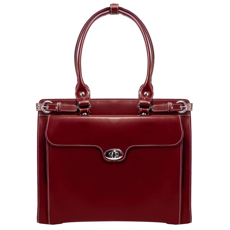 McKlein Winnetka 1  Leather Ladies&#39; Laptop Handbag - Red, 5 of 7