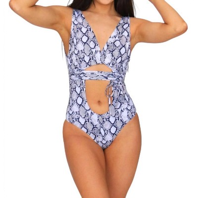 Women's Written in the Sand One-Piece Swimsuit - ENVYA