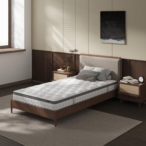 CAVINAS 8 Inch Twin Mattress, Hybrid Bed Topper with Long-Lasting Spring Support for Pressure Relief, Fiberglass Free - 1 of 4