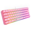 RISOKEYS Wired Pink Gaming Keyboard Mechanical Custom 65% - Compact Low-Profilem Double Shot Keycaps & Linear Switches - 2 of 4
