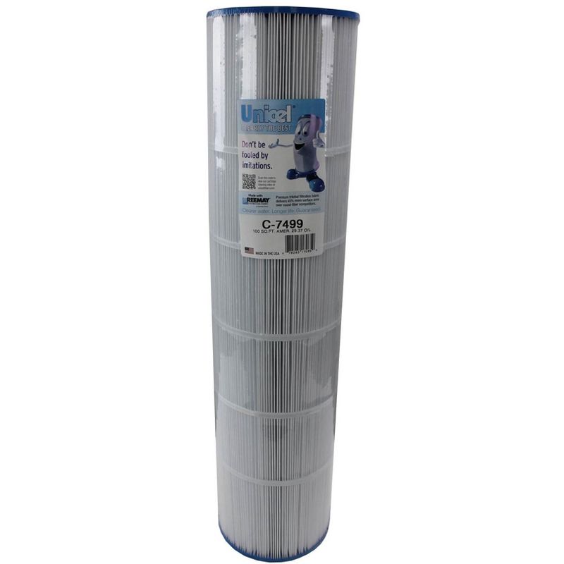 Unicel C-7499 100 Square Foot Media Replacement Pool Filter Cartridge with 142 Pleats, Compatible with Pentair, American, and Premier Springwater, 1 of 7