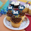 Millikin University Primary Logo Heart Love Cupcake Picks Toppers Decoration Set of 6 - 4 of 4