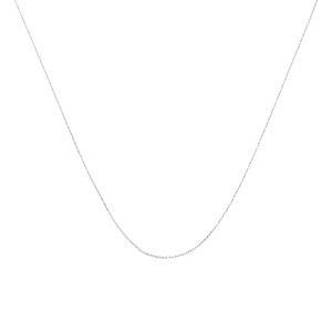 10K Gold 0.5 mm Slender & Dainty Fine Rope Chain Necklace - 1 of 4