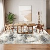 Machine Washable Area Rug 5x7 Contemporary Abstract Rug for Bedroom with Non Slip Backing Low Pile Soft Marble Printed Floor Carpet - 3 of 4