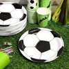Blue Panda 80 Pack Soccer Party Plates, 9 Inch Disposable Soccer Paper Plates for Sports Themed Birthday, Team Banquet, BBQ - 2 of 4