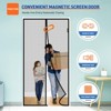 AMMER Magnetic Screen Door 32 x 80 Inch, Heavy Duty Side Opening Mesh Curtain for Better Airflow and Wide View, Black - 4 of 4