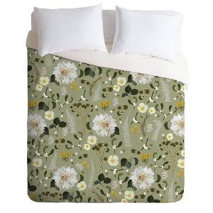 Full/Queen Iveta Abolina Comforter & Sham Set Green - Deny Designs