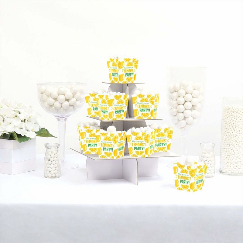 Big Dot of Happiness So Fresh - Lemon - Party Mini Favor Boxes - Citrus Lemonade Party Treat Candy Boxes - Set of 12, 3 of 6