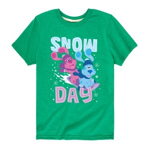 Boys' - Blue's Clues & You! - Snow Day Short Sleeve Graphic T-Shirt - 1 of 4