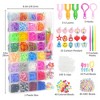 LotFancy 32 Colors Rubber Band Bracelet Kit, Loom Bracelet Making Refill Kit for Adults Ages 12+ - 4 of 4