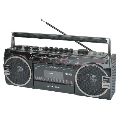 Jensen Portable Am/fm Radio With Cassette Player/recorder And Built-in  Speakers - Black : Target