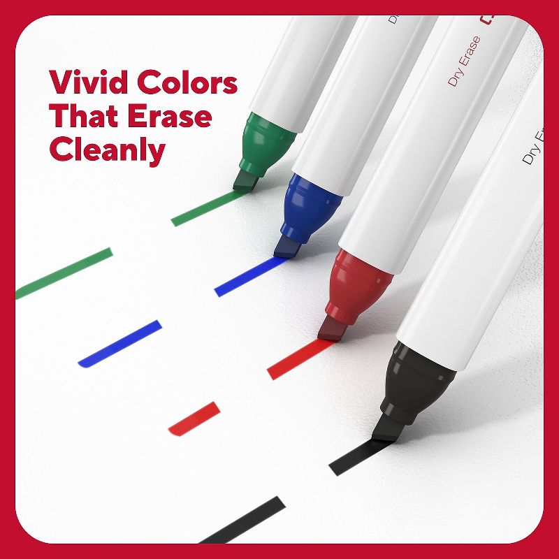 TRU RED Tank Dry Erase Markers Chisel Tip, 5 of 10