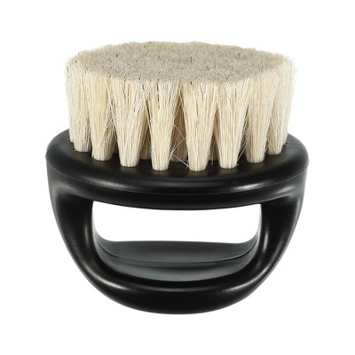 Unique Bargains Men's Portable Bristles Face Beard Mini Brush 1 Pc