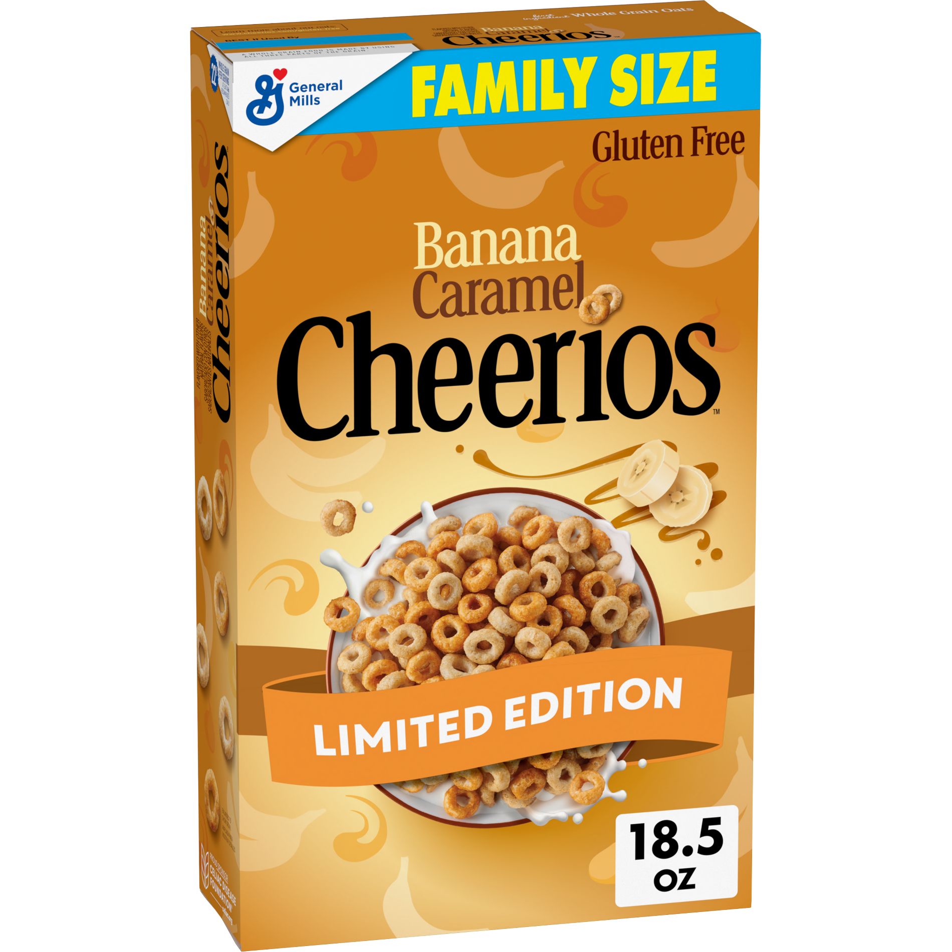 Cheerios Banana Caramel Family Size Breakfast Cereal - 18.5oz