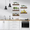 5 Pack 16 Inch Sorbus Long Floating Wall Shelves for Bedroom, Decor, Kitchen, Living Room - for Trophies, Frames, Bookshelf - 2 of 4