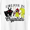 Women's - Instant Message - I Believe In Cryptids Short Sleeve Graphic T-Shirt - 2 of 4