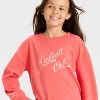 Girls' Relaxed Fit French Terry Pullover Shirt - Cat & Jack™ - 2 of 4