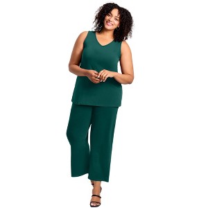 Avenue Women's Plus Size Wide Leg Pant - 1 of 3