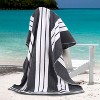 Striped Oversized Extra Large Cotton Beach Towel Set by Blue Nile Mills - 2 of 4