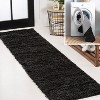 Clayton Coastal Solid Glam Shag Machine-Washable Rug - JONATHAN Y - 4 of 4