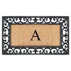 A1HC Natural Rubber & Coir 18x30, Monogrammed Doormat For Outdoor Entrance, Anti-Shed Treated Mat - 2 of 4