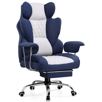 GTRACING Big and Tall Chair, Ergonomic Office Chair, Outward Fixed Soft Armrests and Footrest