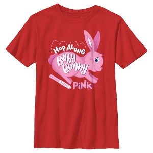 Boy's Crayola Easter Hop Along Baby Bunny Pink T-Shirt - 1 of 4