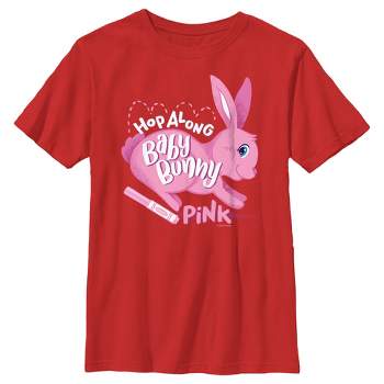 Boy's Crayola Easter Hop Along Baby Bunny Pink T-Shirt