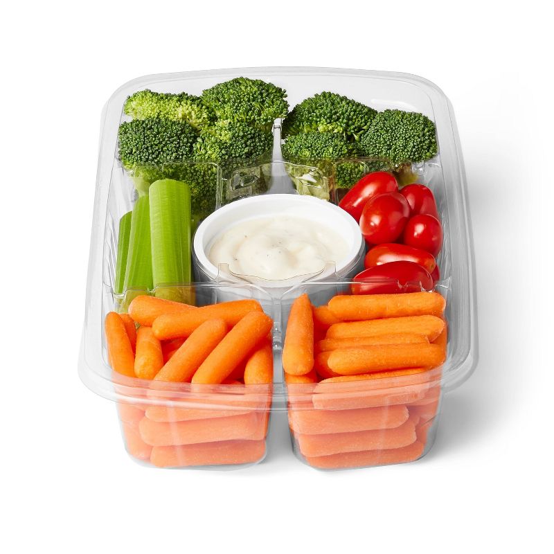 Organic Vegetable Tray with Organic Ranch Dip - 16oz - Good &#38; Gather&#8482;, 3 of 6