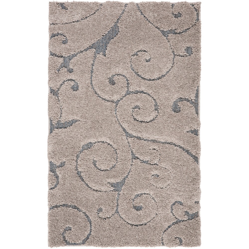  Swirl Loomed Accent Rug Natural/Cream