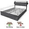 Kumasinova LED Queen/Full Bed Frame,Smart Storage Platform Bed Frame with Charging Station,No Box Spring Needed Queen/Full Size Bed Frame for Adults - 3 of 4
