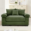 Christopher Knight Home Crane 54.3" Oversized Corduroy Single Sofa with Ottoman - 2 of 4