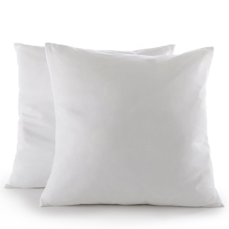 Cheer Collection Set of 2 White Throw Pillows, 1 of 8