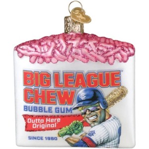 Old World Christmas Blown Glass Ornament for Christmas Tree, Big League Chew - 1 of 4