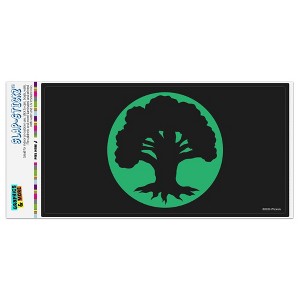 Magic The Gathering Green Mana Symbol Automotive Bumper Sticker
