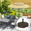 Outsunny Round Patio Umbrella Base Holder Outdoor Umbrella Stand, Filled Up to 62lbs with Stand or 51lbs with Water for Garden Poolside - 2 of 4