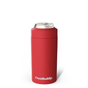 FrostBuddy Universal Buddy Insulated Can Cooler | Fits 12oz Cans, Slim Cans & Bottles | Stainless Steel Drink Holder - 1 of 4