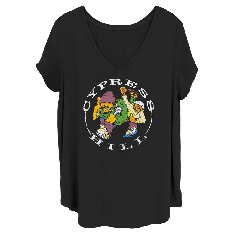 Women's Cypress Hill 90s Distressed Logo T-Shirt, 1 of 5
