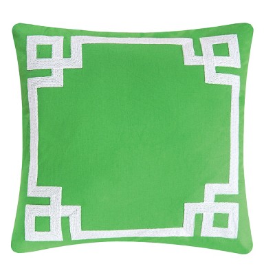 C&F Home Greek Key Embroidered Pillow