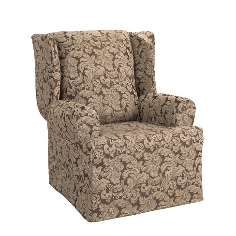 Scroll Wing Chair Slipcover Sure Fit Target