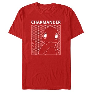 Men's Pokemon Charmander Line Art T-Shirt - 1 of 4