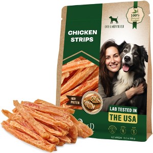 Beloved Pets Dog Treats Chicken Jerky Strips, Chews, Rawhide Free, Human Grade 10.6 - 1 Pack - 1 of 4