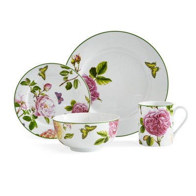 Portmeirion Home 16-Piece Dinnerware Set - Roses